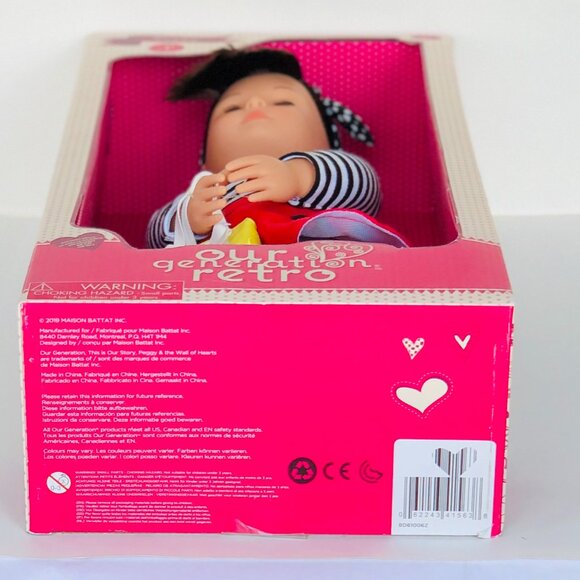New in Box Our Generation 18" Retro Doll-Peggy Brunette - Picture 15 of 16